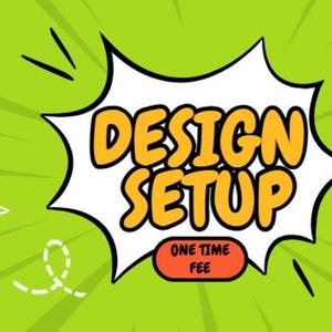カスタムデザインセットアップ料金（1回限りの料金）。