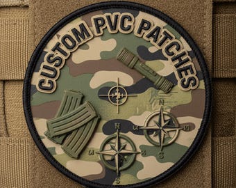 Benutzerdefinierter 3D PVC Patch: Personalisierter Moral Patch mit Klettverschluss