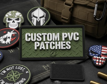 Toppe tattiche personalizzate in PVC, con gancio / Toppe personalizzate in PVC - Vendita all'ingrosso di toppe in gomma e silicone