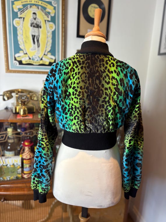 Vintage Versace H&M Bomber Jacket – Baroque Leopard Print, Unisex
