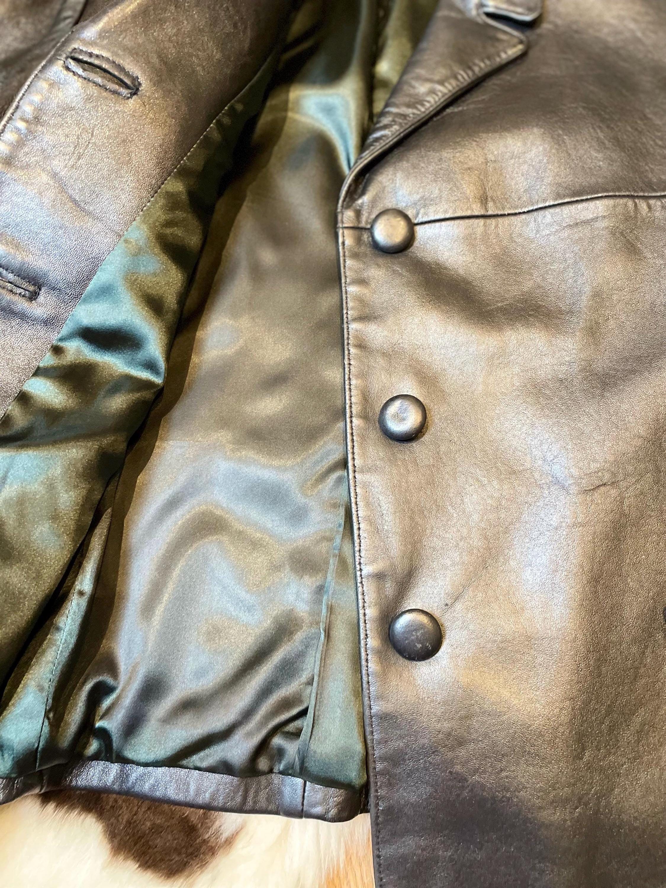 L/S Button Front Jacket w/Back Pleats
