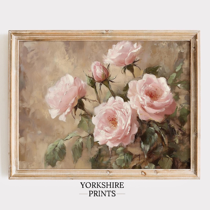 Bedroom Rose Painting - Etsy