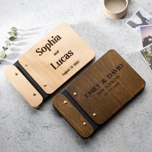 Personalized Wedding Vow Books Custom Engraved Vow Books Wood Vow Booklets Personalized Vows His and Her Vow Books Color Choices Available
