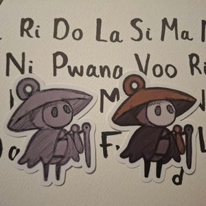 Sherma Silksong Matte Fanart Aufkleber.