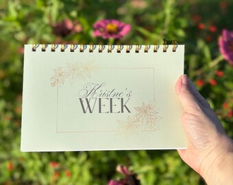 Daily Planner - Custom Cover with Undated To Do List & Notes | Physical Minimalist Organizer for Busy Moms | Stay Organized and Productive