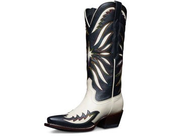 Custom Handmade Full-Grain Leather Cowboy Boots | Western Fashion