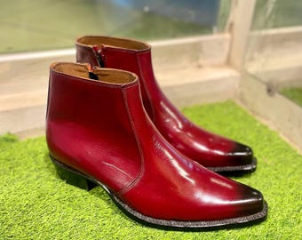 Handgefertigte Leder Cowboy-Stiefel für Herren – Westernstiefel nach Maß