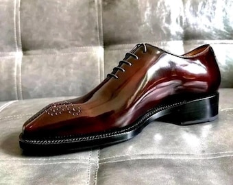 Bespoke Handmade Oxford Brogue Shoes | Personalized Men’s Wedding Dress Shoes
