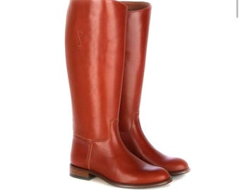 Handmade Leather Equestrian Riding Boots | Custom Tall Long Boots