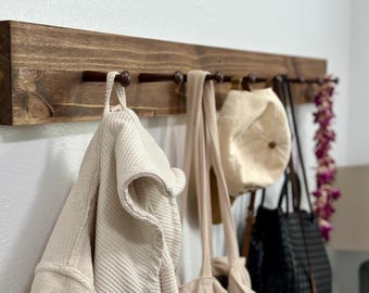 Holz Shaker Peg Rack Kleiderbügel