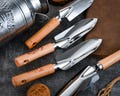 Personalized and customizable gardening hand tools. Suitable as a Father's Day or housewarming gift.