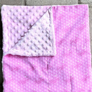 Los Angeles Dodgers Pink Minky Blanket for Babies & Toddlers - Etsy