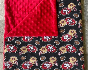 San Francisco 49ers Minky Blanket For Babies & Toddlers