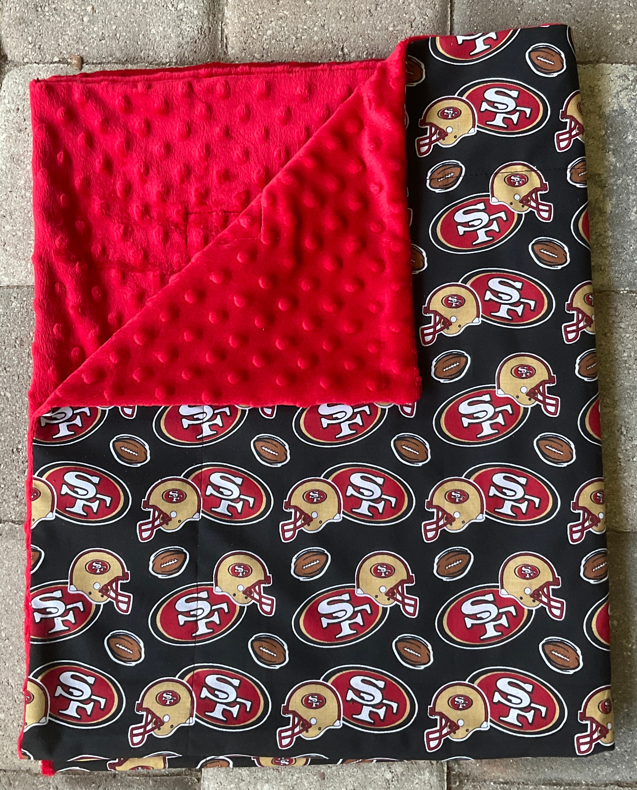 1980 SAN FRANCISCO 49ERS NFL FOOTBALL VINTAGE 3.5 RECTANGLE RED