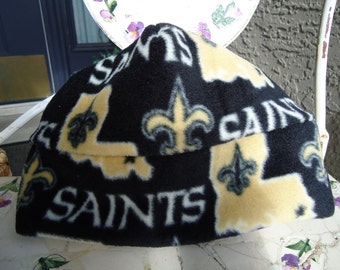 New Orleans Saints Fleece Hat Sizes Newborn baby to Adult