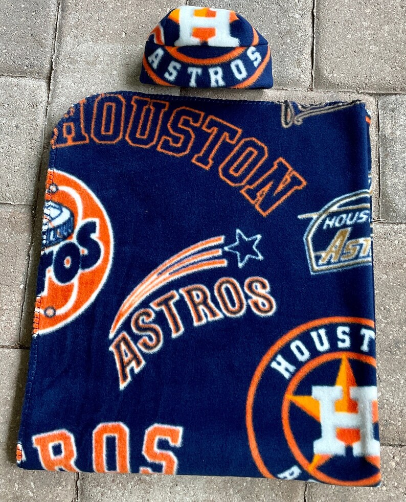 Houston Astros MLB Newborn Baby Fleece Blanket & Hat Gift Set Etsy
