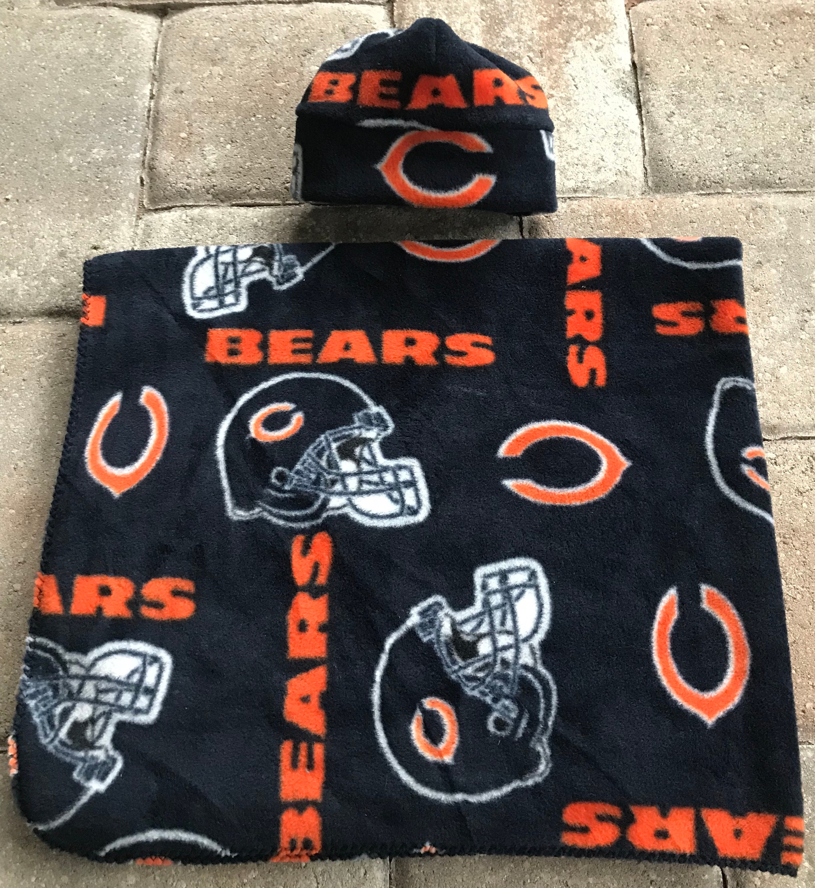 Chicago bears sweatshirt clearance blanket