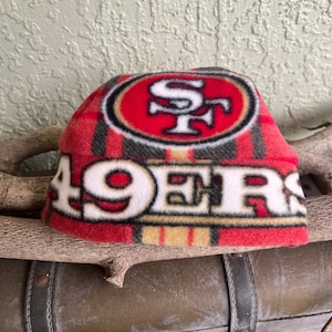 San Francisco 49ers Fleece Hat Great for Newborn Baby, Child and Adult image 1