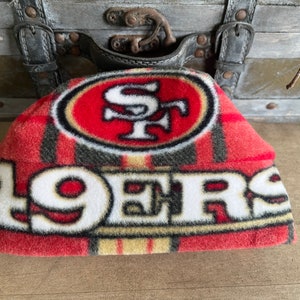 San Francisco 49ers Fleece Hat Great for Newborn Baby, Child and Adult image 2
