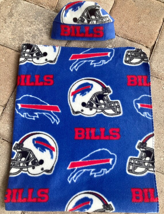 Buffalo Bills Infant Newborn Baby fleece blanket & hat gift Etsy