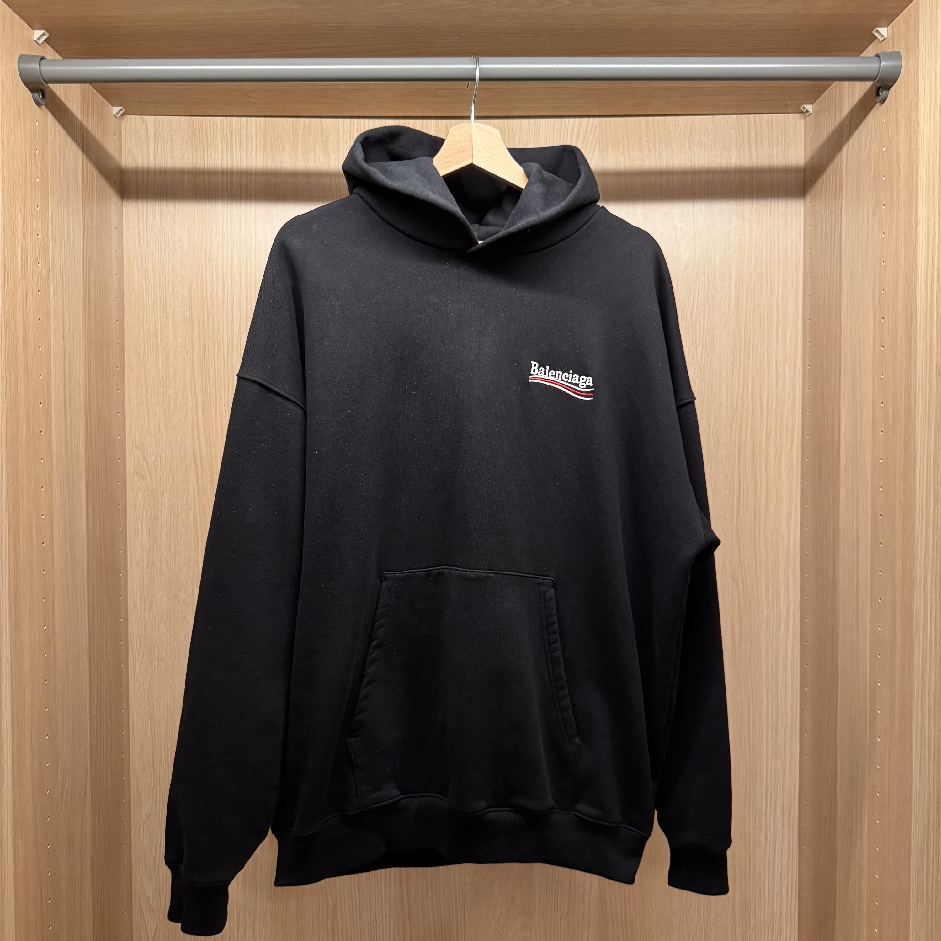 Black Balenciaga Hoodie Etsy