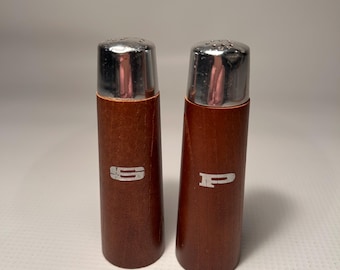 Vt. MCM Teak Skandi-stijl Deense peper- en zoutstel jaren 60-70
