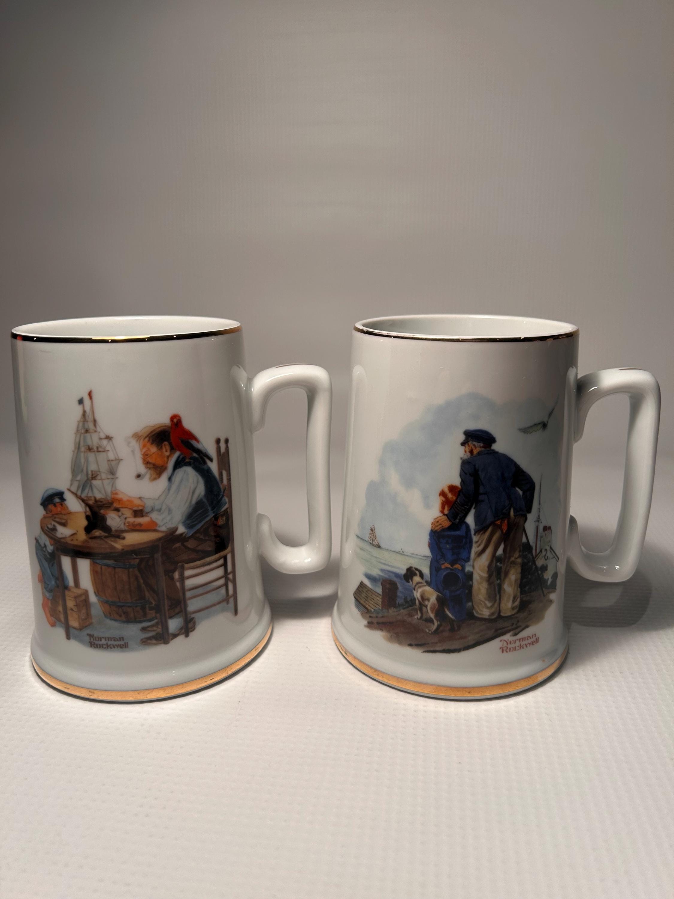 ノーマンロックウェル ビアマグカップ　アンティーク ノーマン・ロックウェルのヴィンテージ・コレクターマグカップ 2