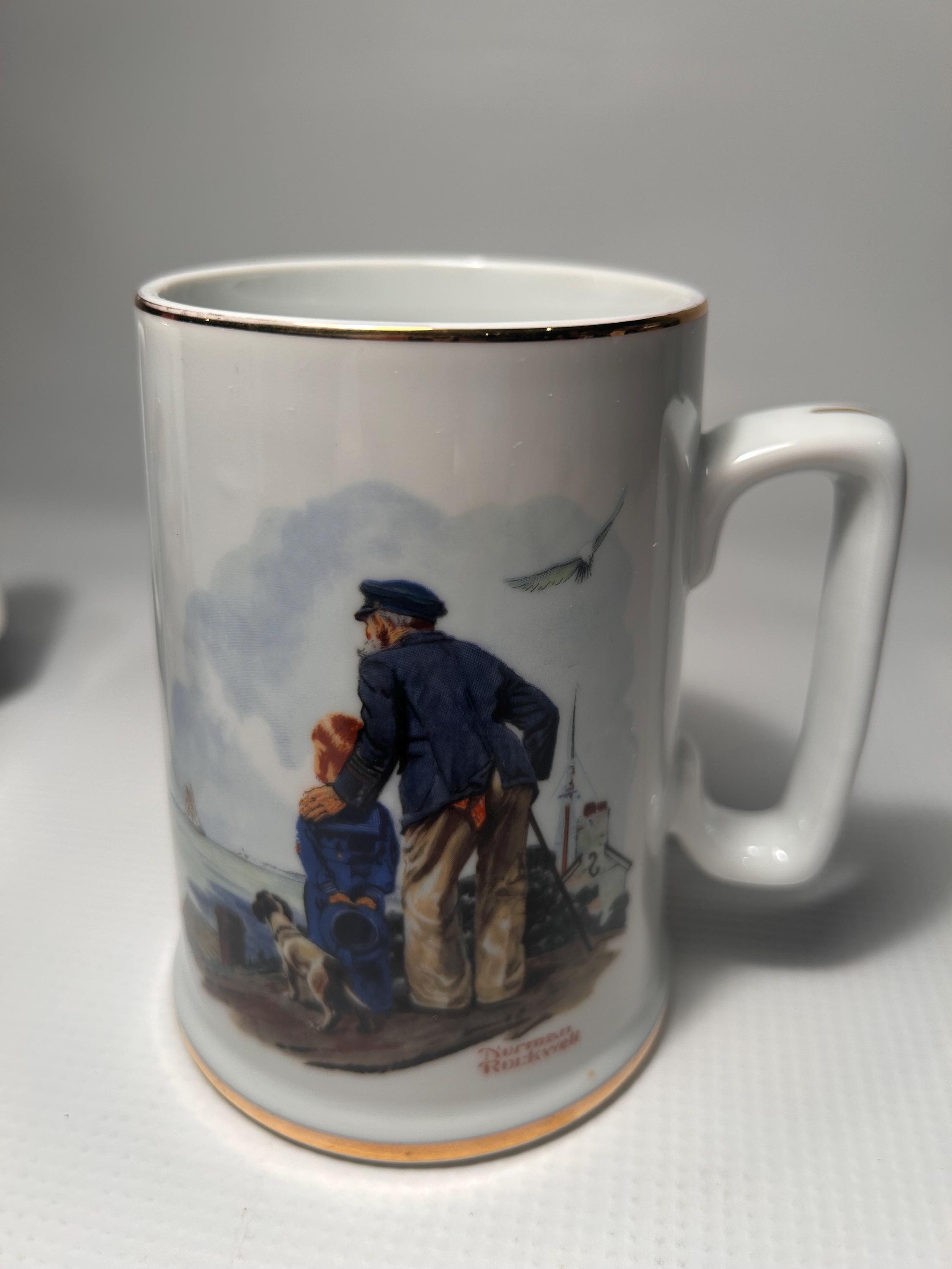 ノーマンロックウェル ビアマグカップ　アンティーク ノーマン・ロックウェルのヴィンテージ・コレクターマグカップ 2