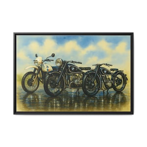 BMW Motorcycle Large Wall Art, Matte Canvas Print, Perfect Gift for Bikers, Home Decor, Motorcycle Enthusiasts, Art for Garage