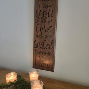 Falling in Love wall decor