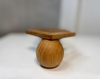 Oak Wood Ball Leg | 3" or 4" Height | 1 pc