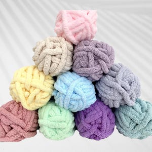 Chenille Yarn, Chunky Chenille Yarn, Hand Knitting Yarn, Blanket Yarn, Cozy Knit