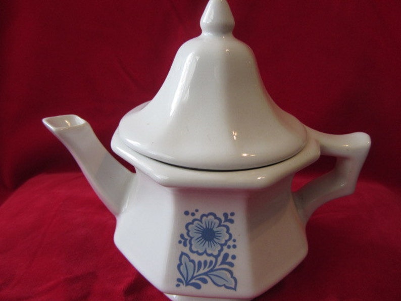Avon China Teapot Perfumed Candle Holder 1970's Candle Etsy