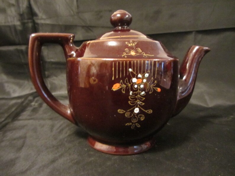 Antique Brown Made in Japan Clay Teapot Collectable Teapot Etsy