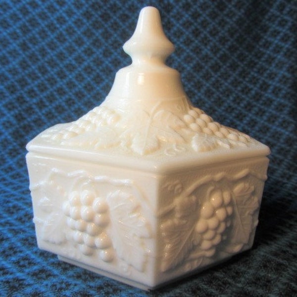 Milk Glass Jewelry Box Etsy
