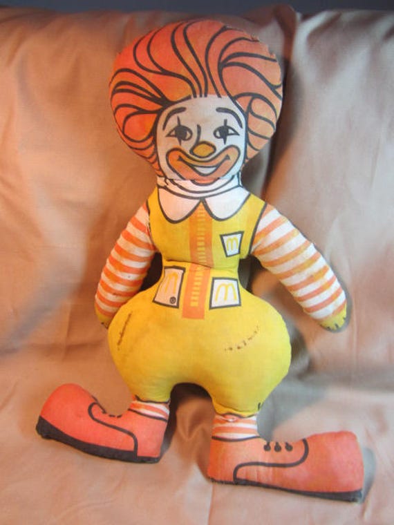 original ronald mcdonald stuffed doll