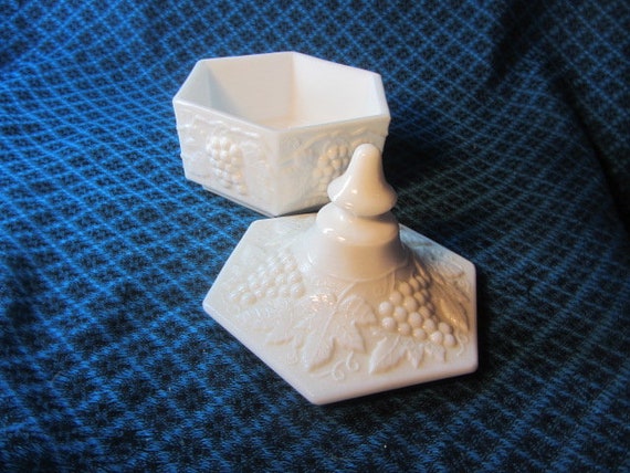 Imperial Glass, Milk Glass Trinket Box, Milk Glas… - image 8