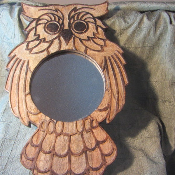 Owl Mirror Etsy