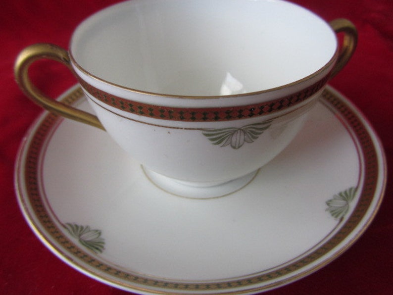 MZ Austrail Bouillon Cup and Saucer Fine China Soup Bowl Fine Etsy