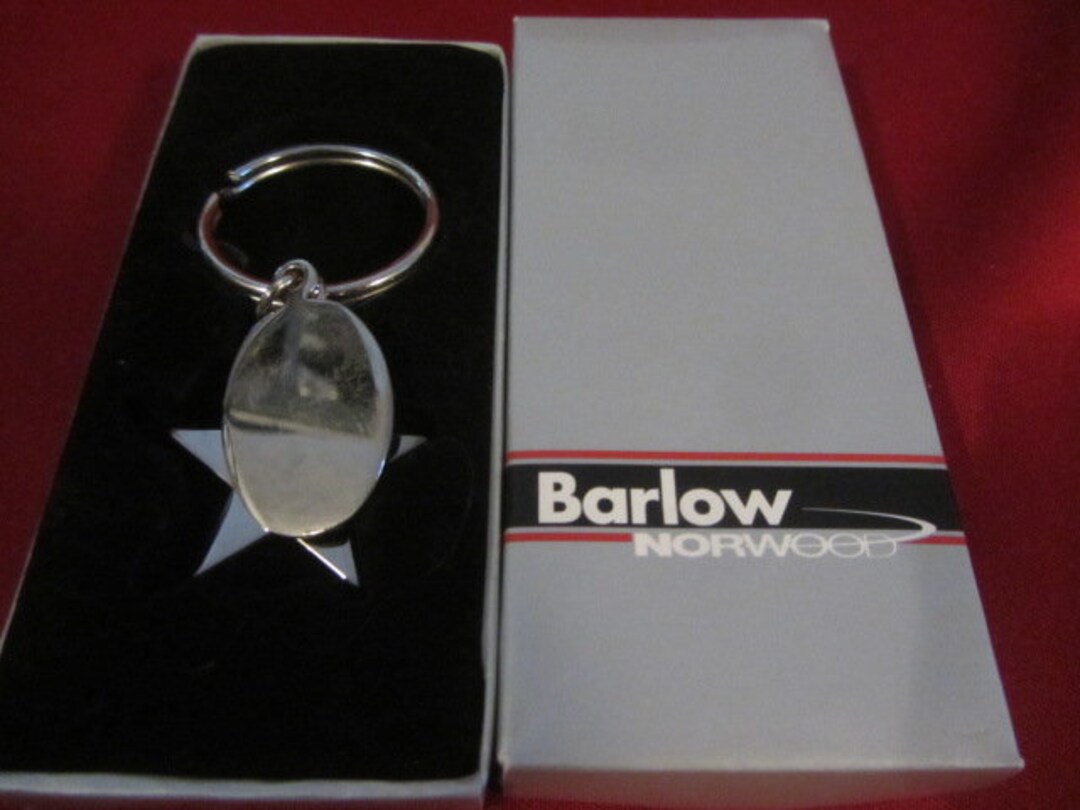 Barlow Norwood Silver Keychain, Stars on Parade, Vintage Keyring, Stars