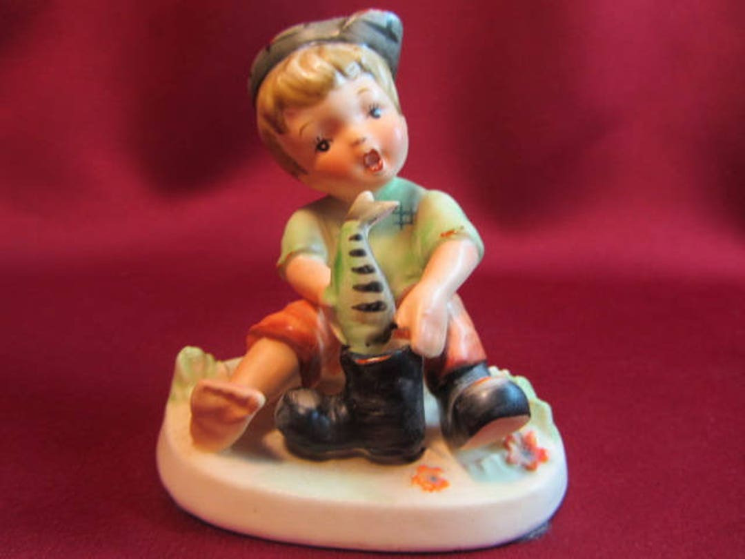 Vintage Napco Ceramics Japan Little Fisherman Figurine Boy Etsy