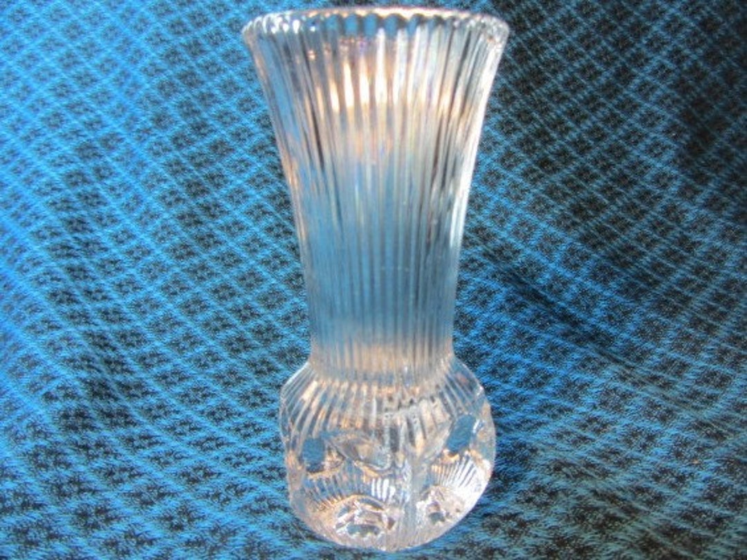 Small Single Flower Crystal Vase Floral Vase Crystal Vase Etsy
