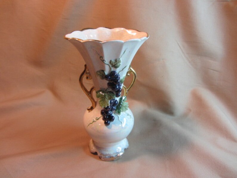 Norcrest Fine China Vase Made in Japan Lustreware Double Etsy
