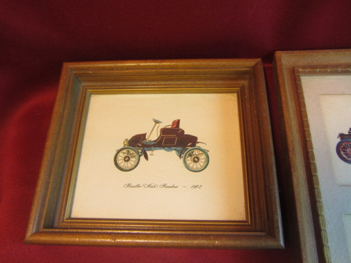 Art Lambert Produced Framed Car Prints Framed Early American Etsy