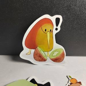 Süßer Kiwi Vogel Aufkleber | Handgeschliffen