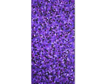 Purple Monochrome Canvas Art Print:  Modern Polka Dot Home Decor, Contemporary Decor