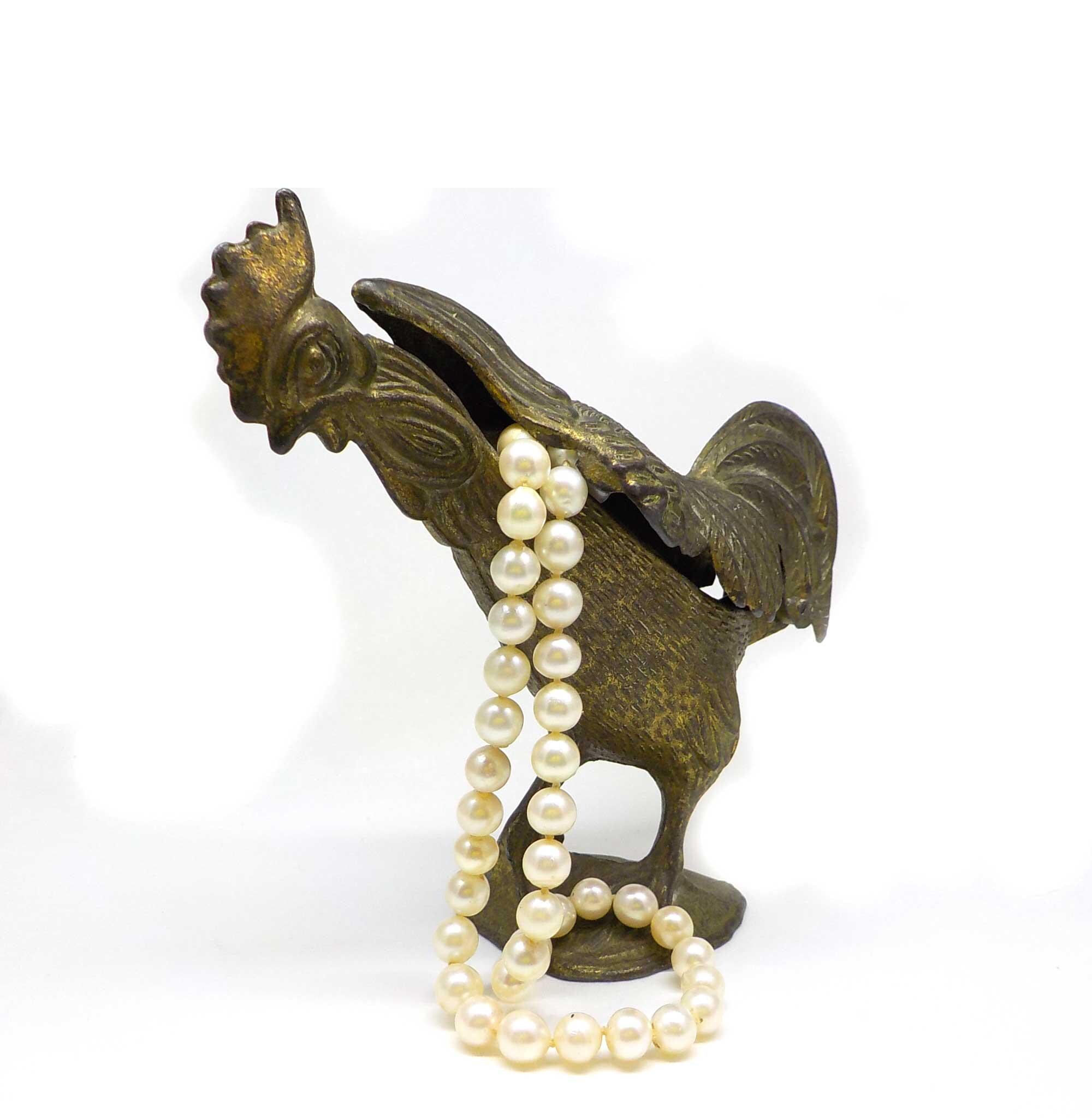 ヴィンテージ真鍮製灰皿 雄鶏の置物 蓋付き装飾灰皿。JB111 - Etsy 日本