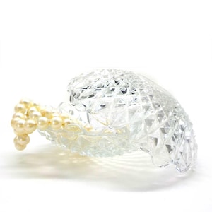 Bombonera de cristal tallado vintage. JB90