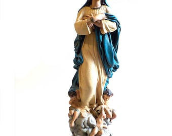 Gran Virgen de la Inmaculada Concepción. Figura religiosa de escayola. VS226