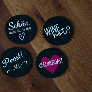 Felt coasters